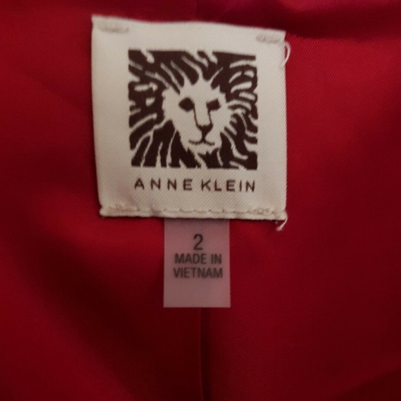 NWT WOMEN Anne Klein Red Jacket size 2 $149 - Picture 3 of 4